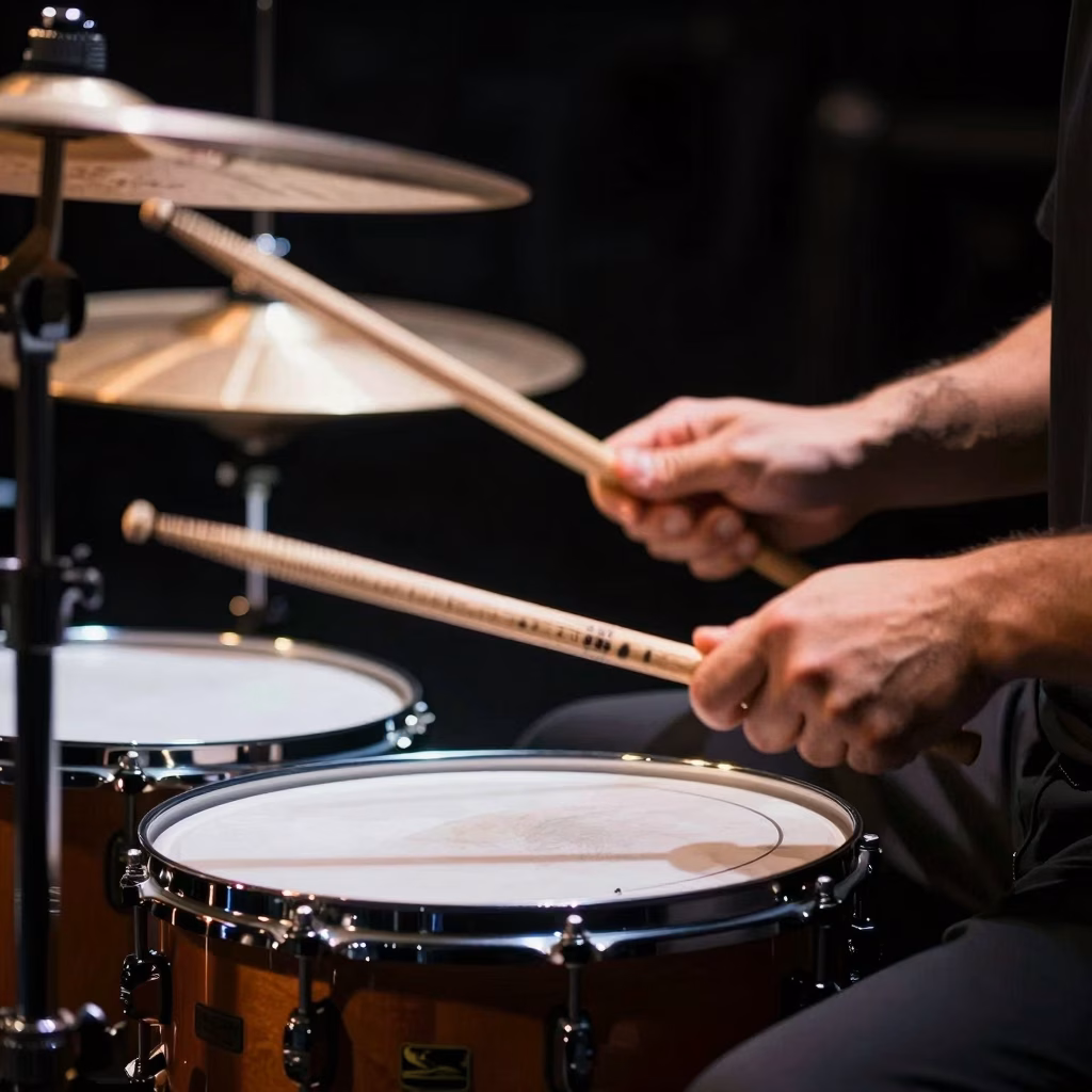 Illustration de la pulsation régulière avec un métronome et des ondes sonores